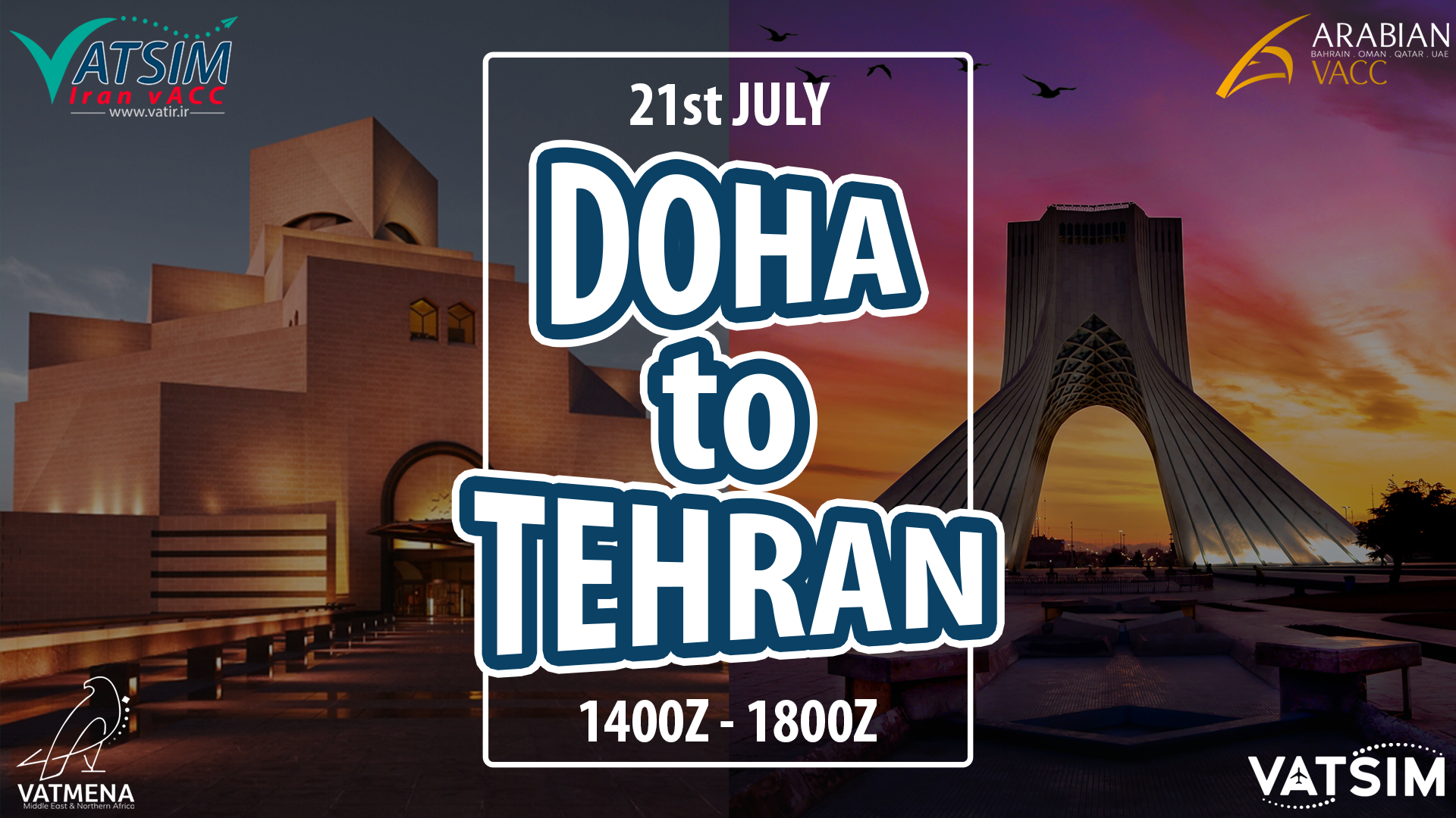 VATSIM Doha to Tehran