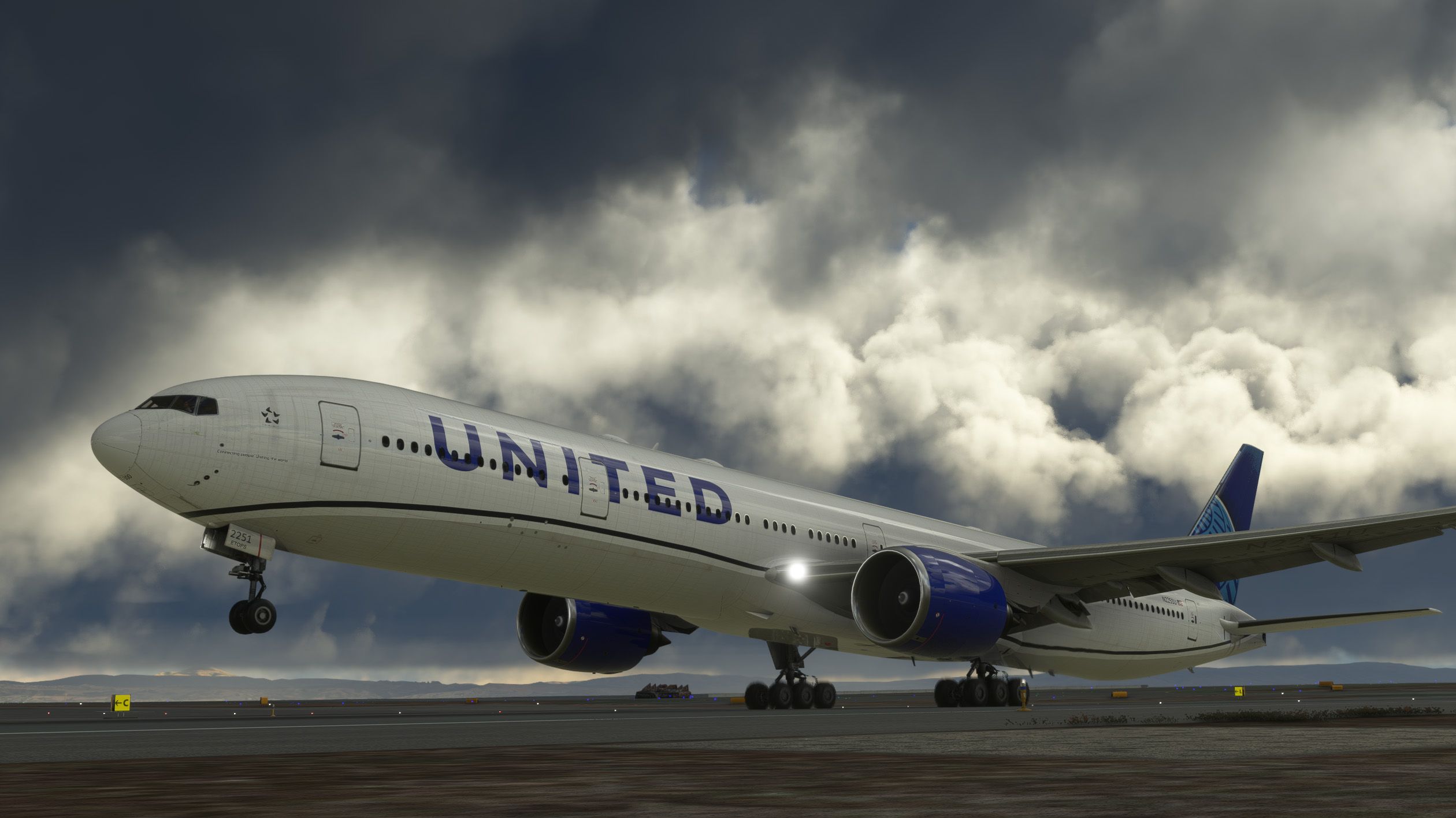 UAL B77W