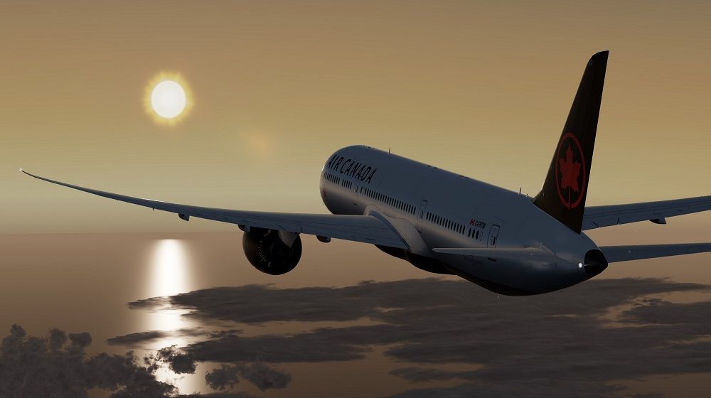 ACA B789 sunrise