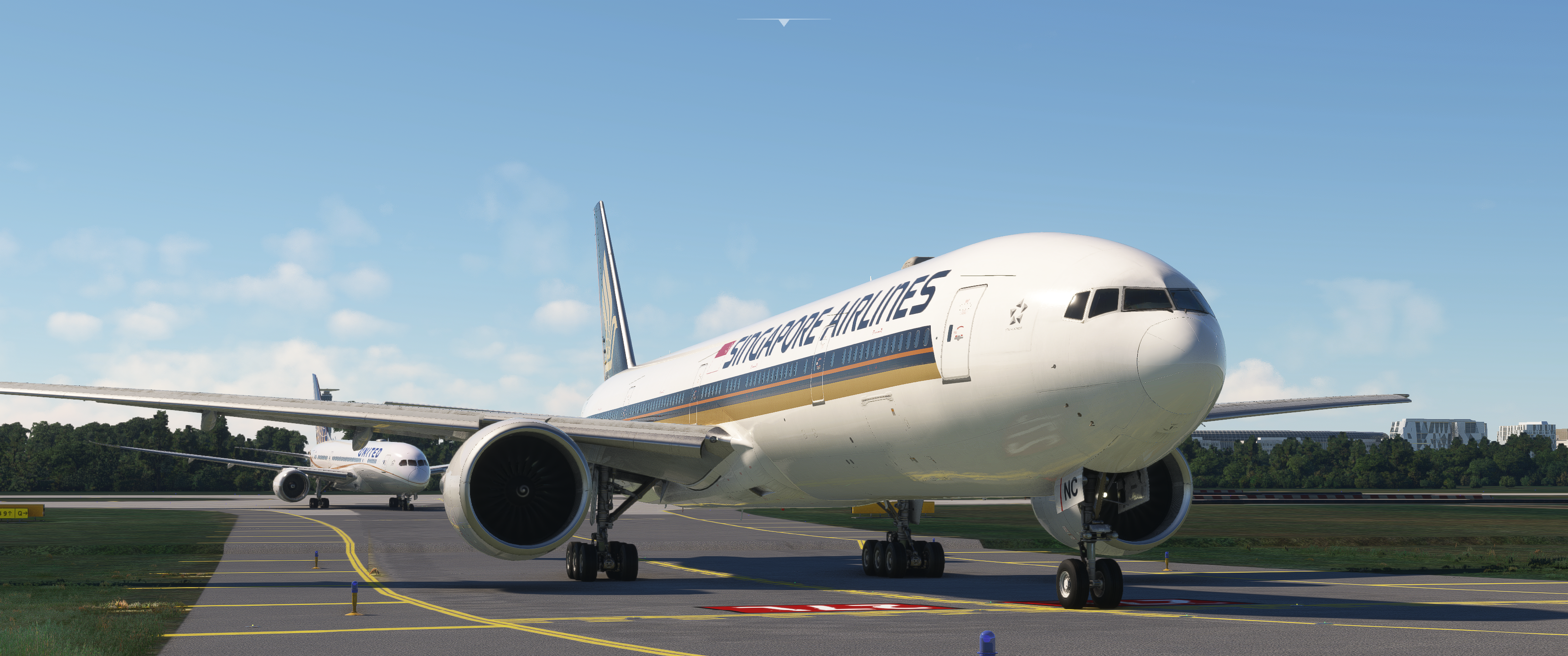 SIN B77W Departing